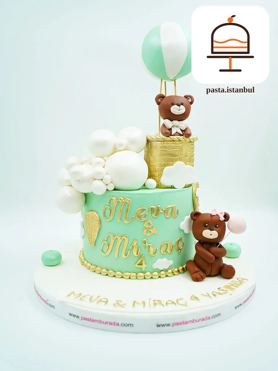Ayıcık Süslemeli Butik Pasta