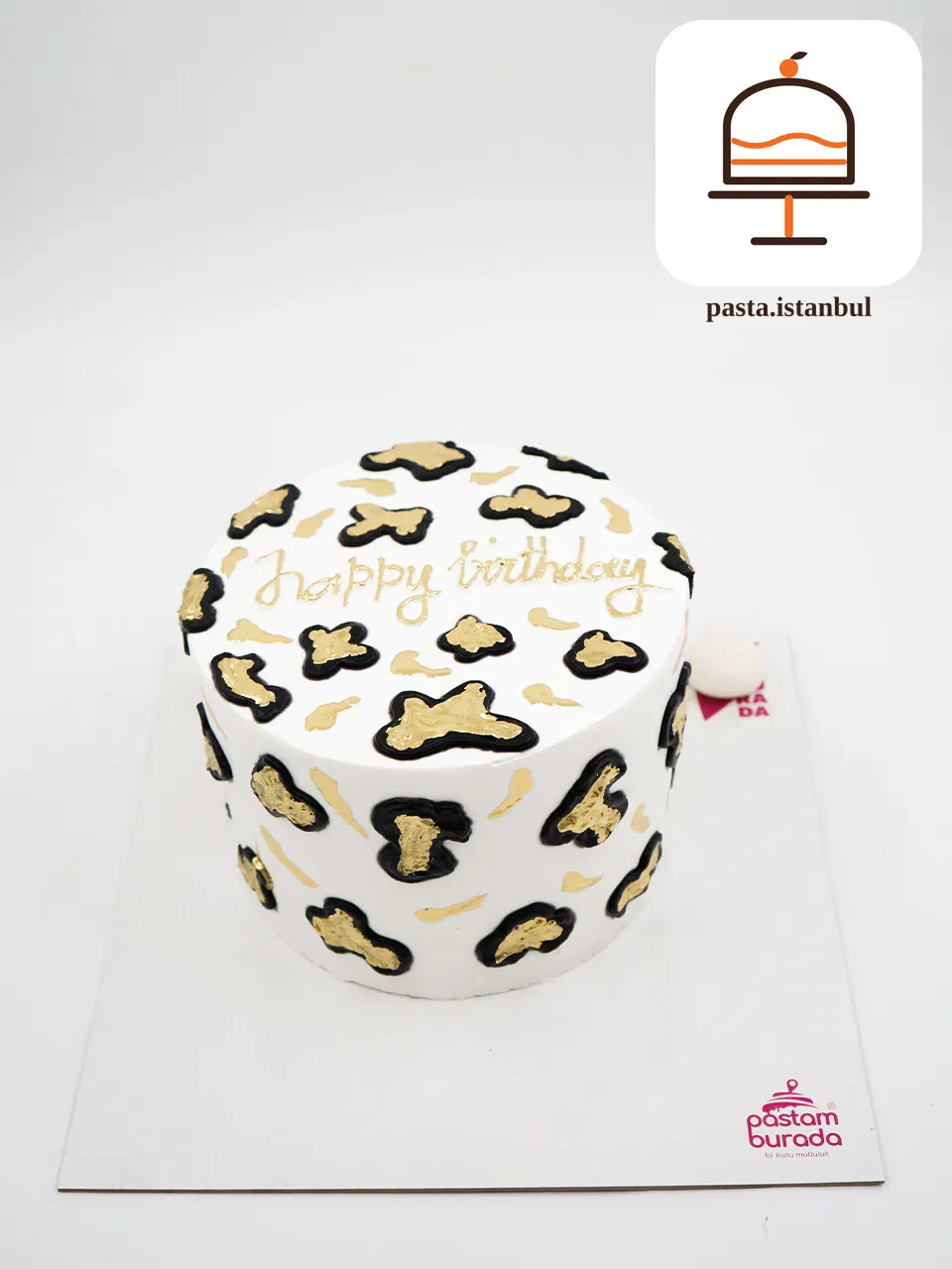 Leopar Desen Naked Cake