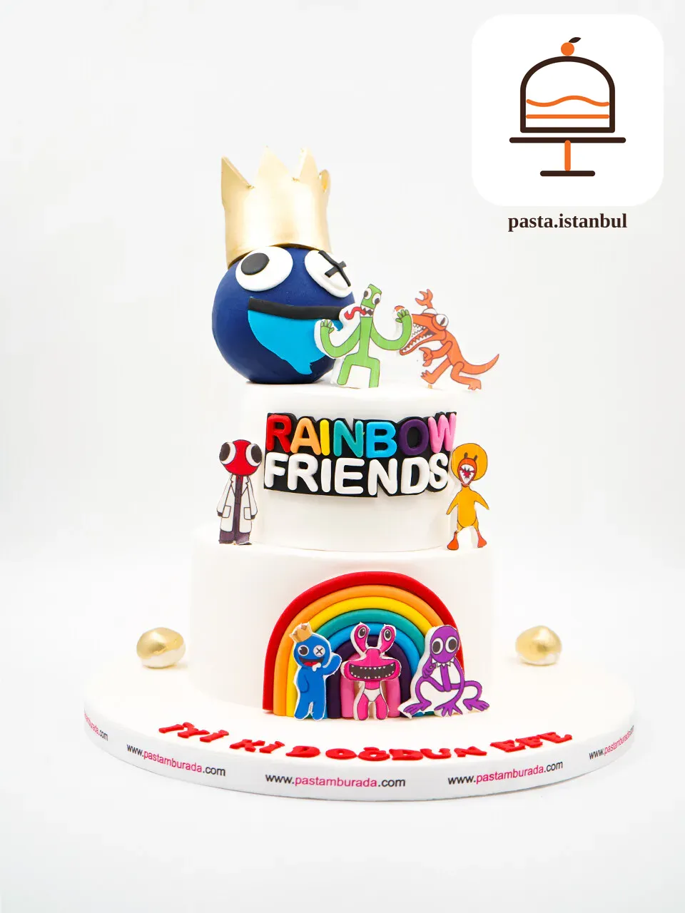 Rainbow Friends Tasarım Pasta