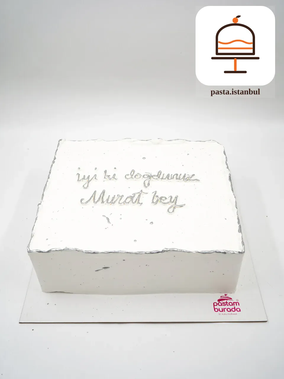 Beyaz Kare Naked Cake