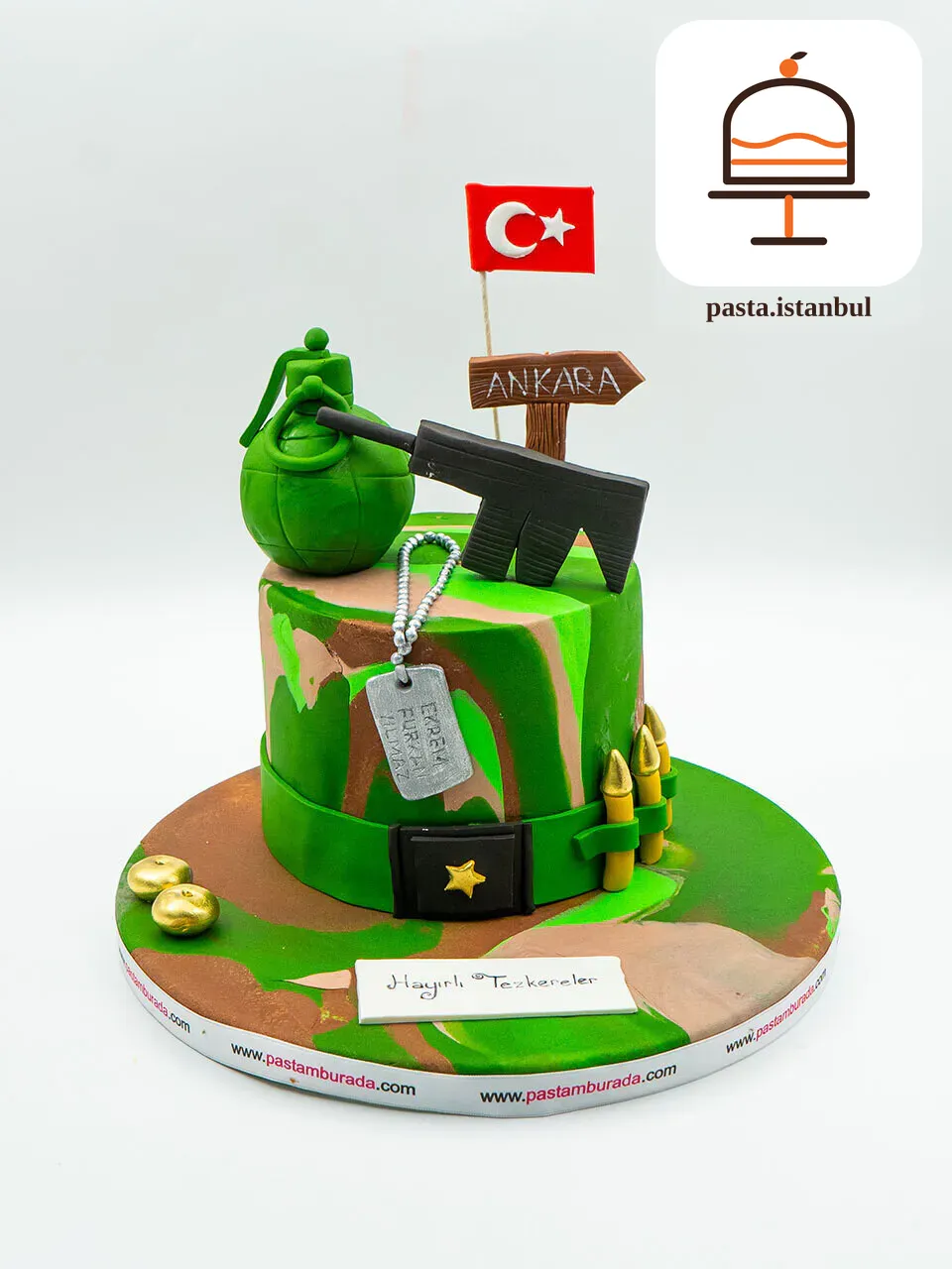 Asker Temalı Konsept Pasta