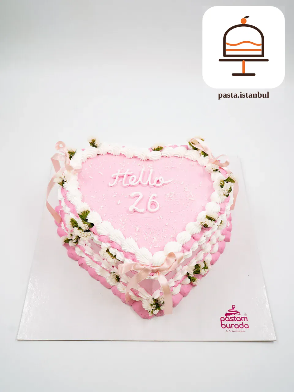 Çiçek Ve Kurdele Detay Naked Cake