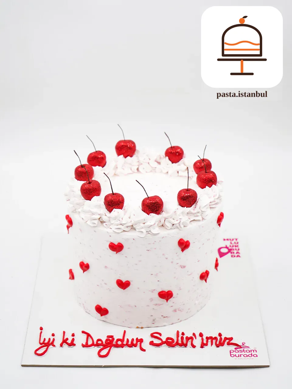 Kalp Detay Naked Cake