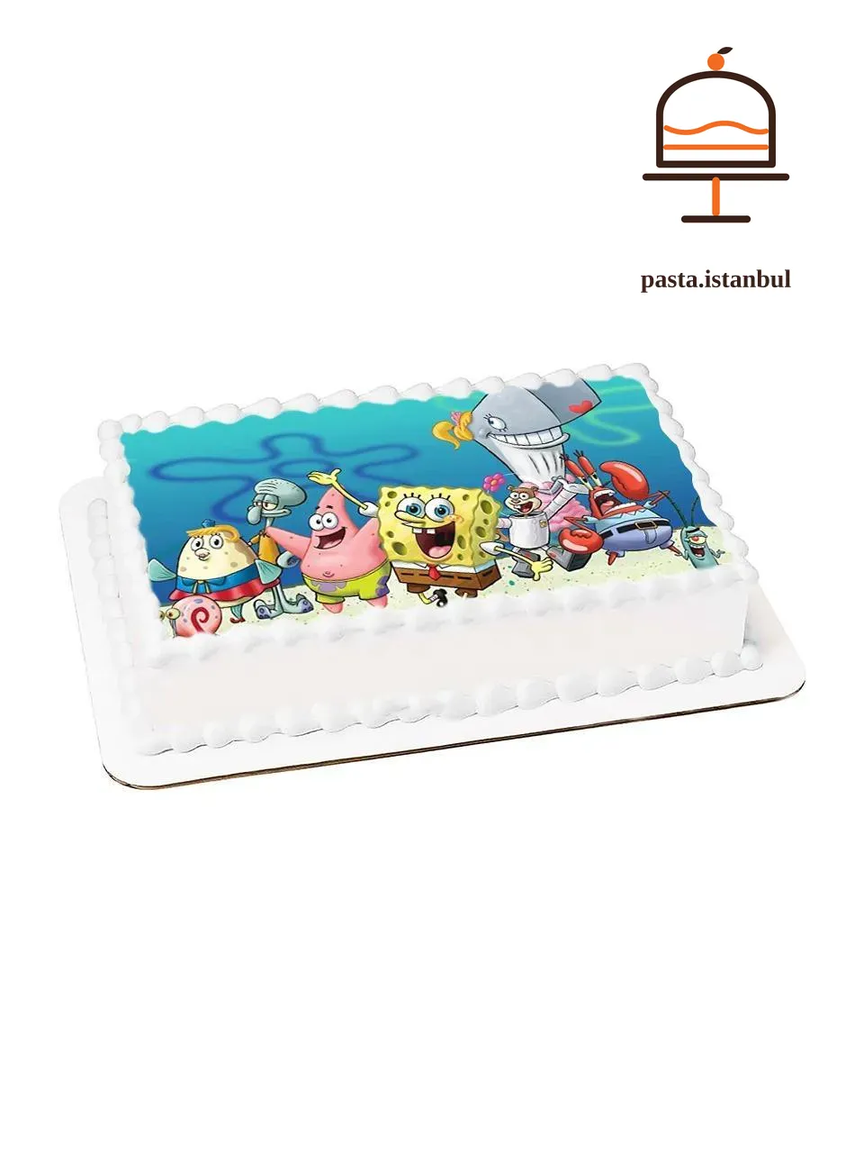 Süngerbob ve Arkadaşları Kare Resimli Pasta