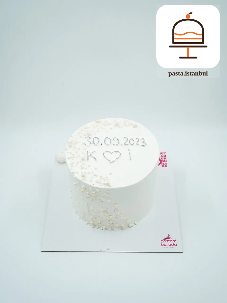 Beyaz İnci Detay Naked Cake