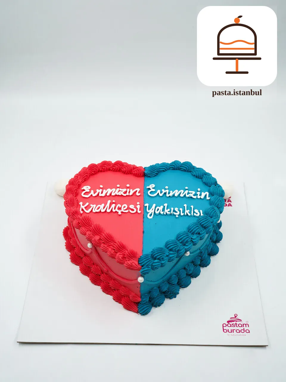 Pembe Ve Mavi Renk Naked Cake