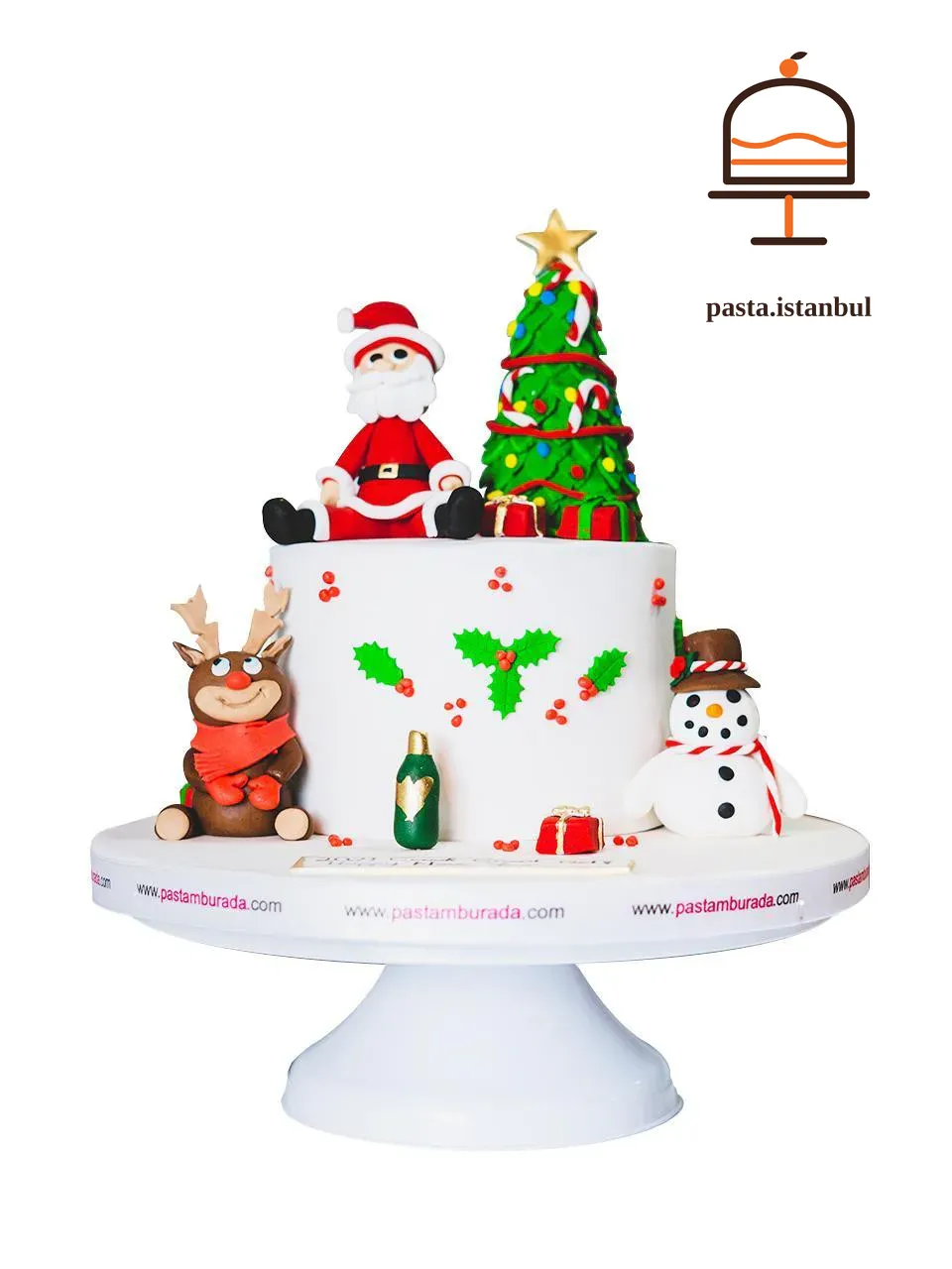 Noel Baba Model Yılbaşı Konseptli Pasta