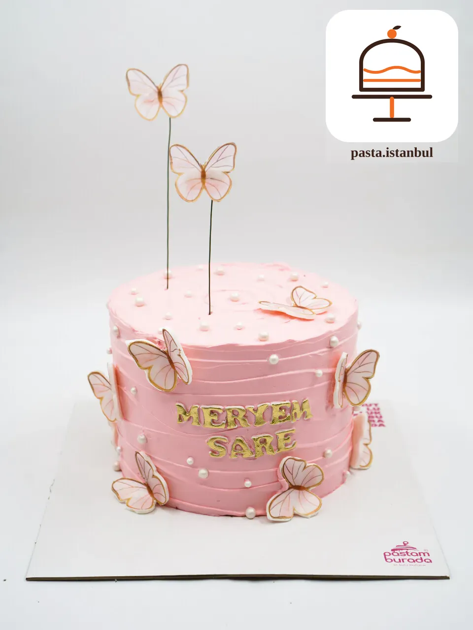 Kelebek Detay Naked Cake