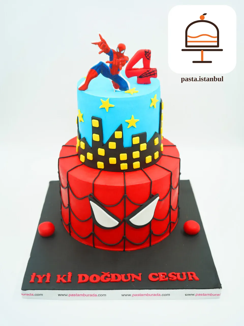 Spiderman Tasarım Pasta