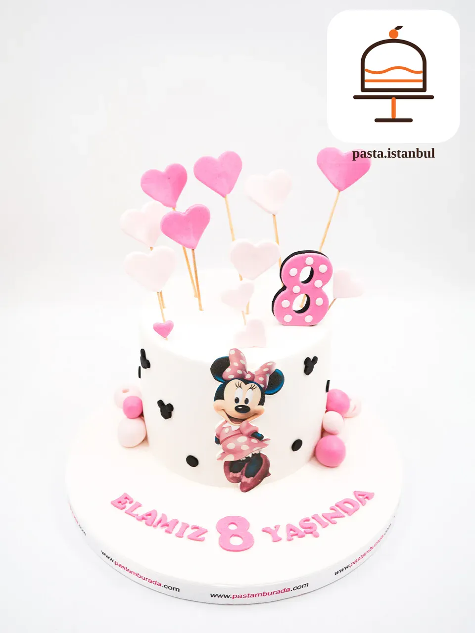 Minnie Mouse Tasarım Pasta