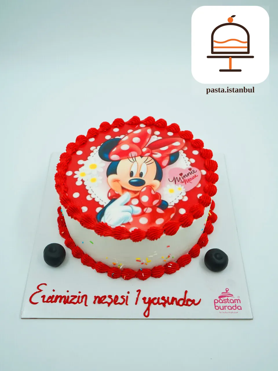 Minnie Mouse Resimli Pasta