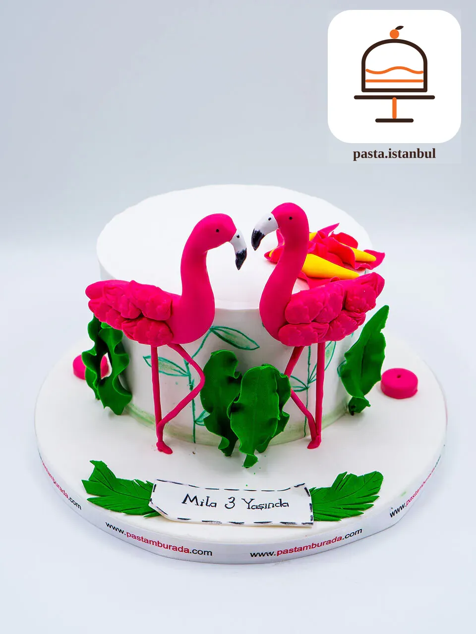Flamingo Figürlü Konsept Pasta