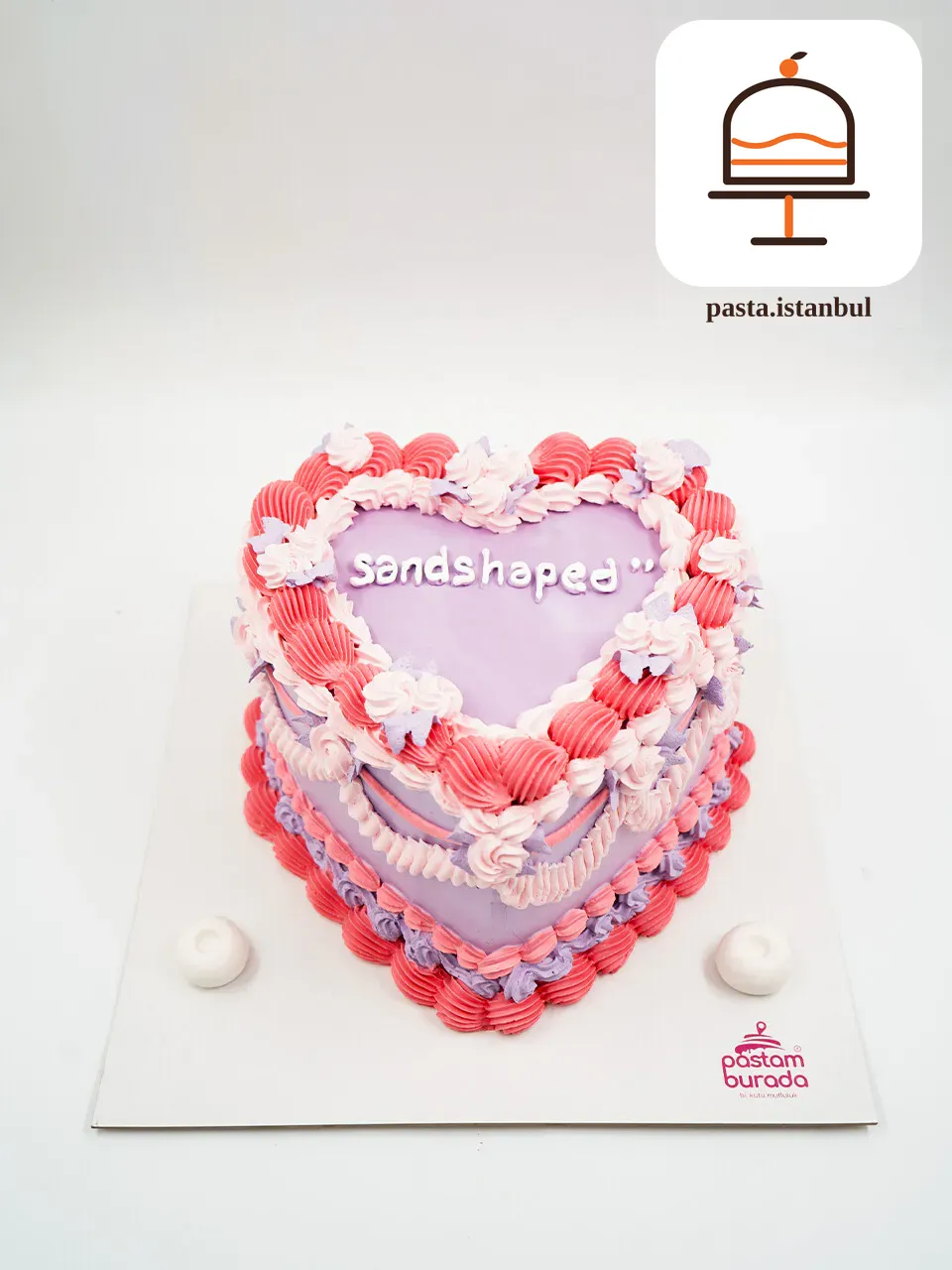 Kalp Model Naked Cake