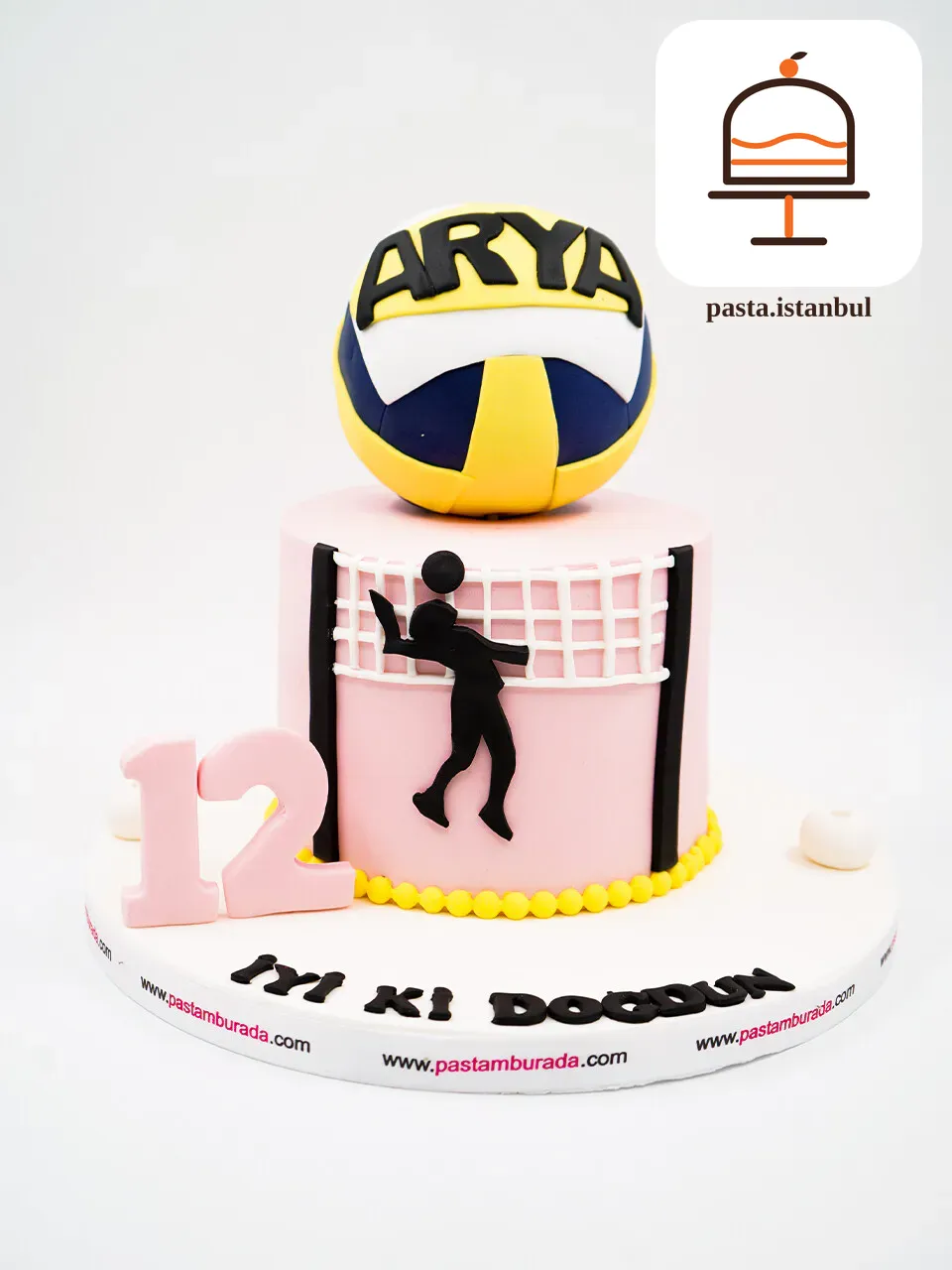 Voleybol Tasarım Pasta