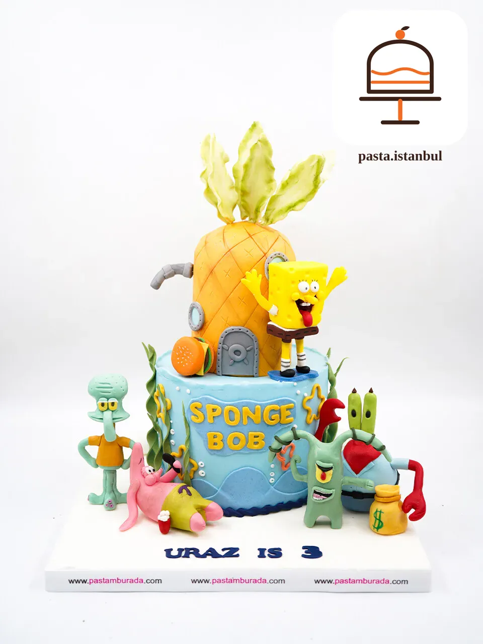 Sünger Bob Tasarım Pasta