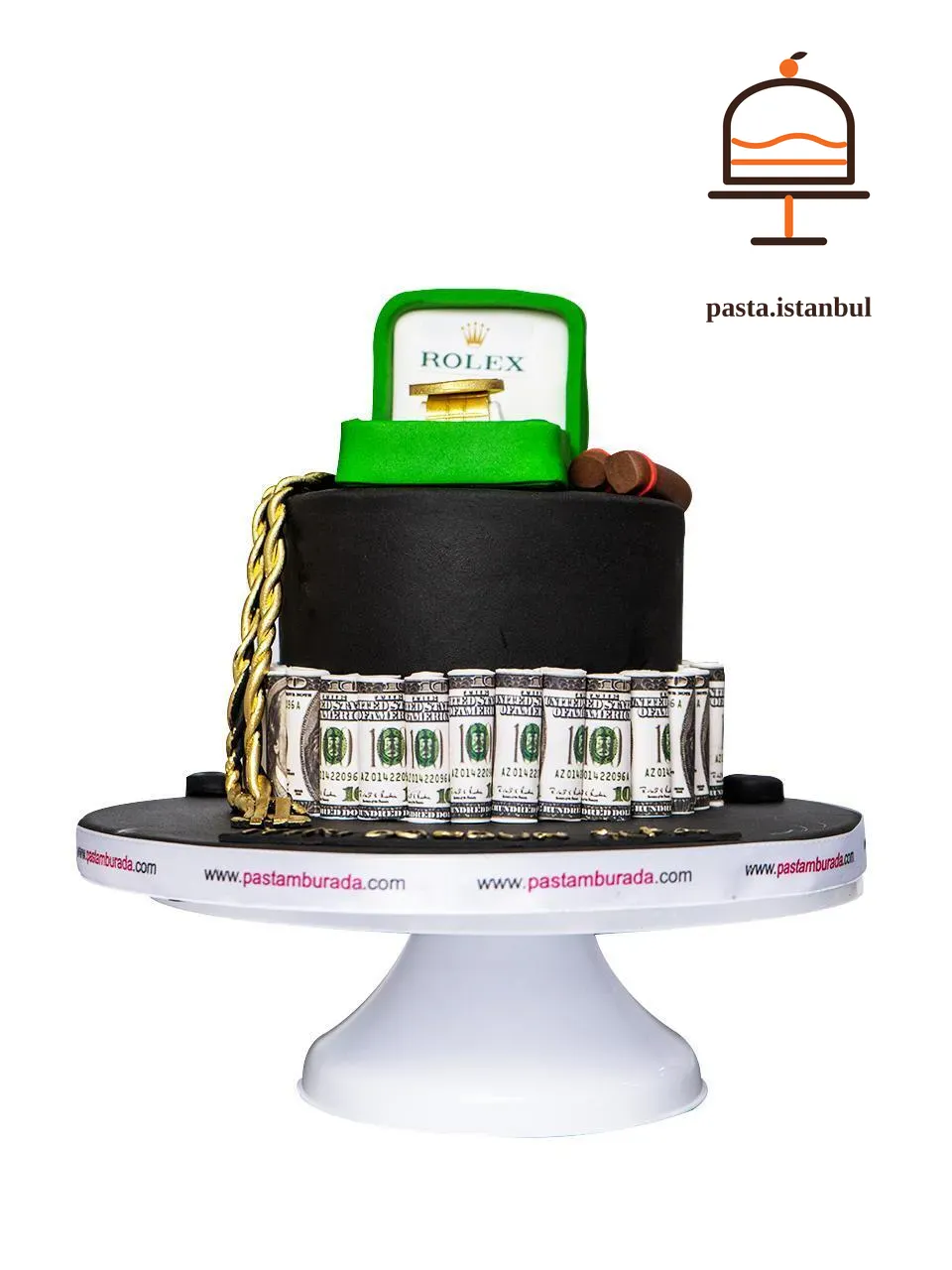Rolex ve Dolar Konseptli Pasta