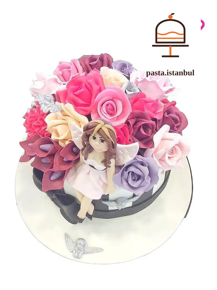 Renkli Çiçek Pasta
