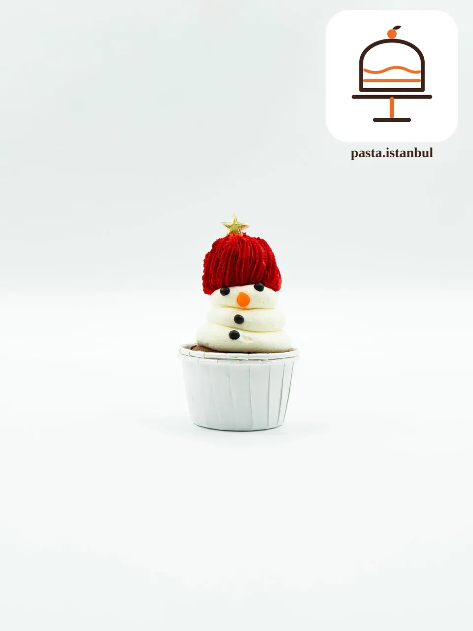 Kardan Adam Yılbaşı Konsept Cupcake