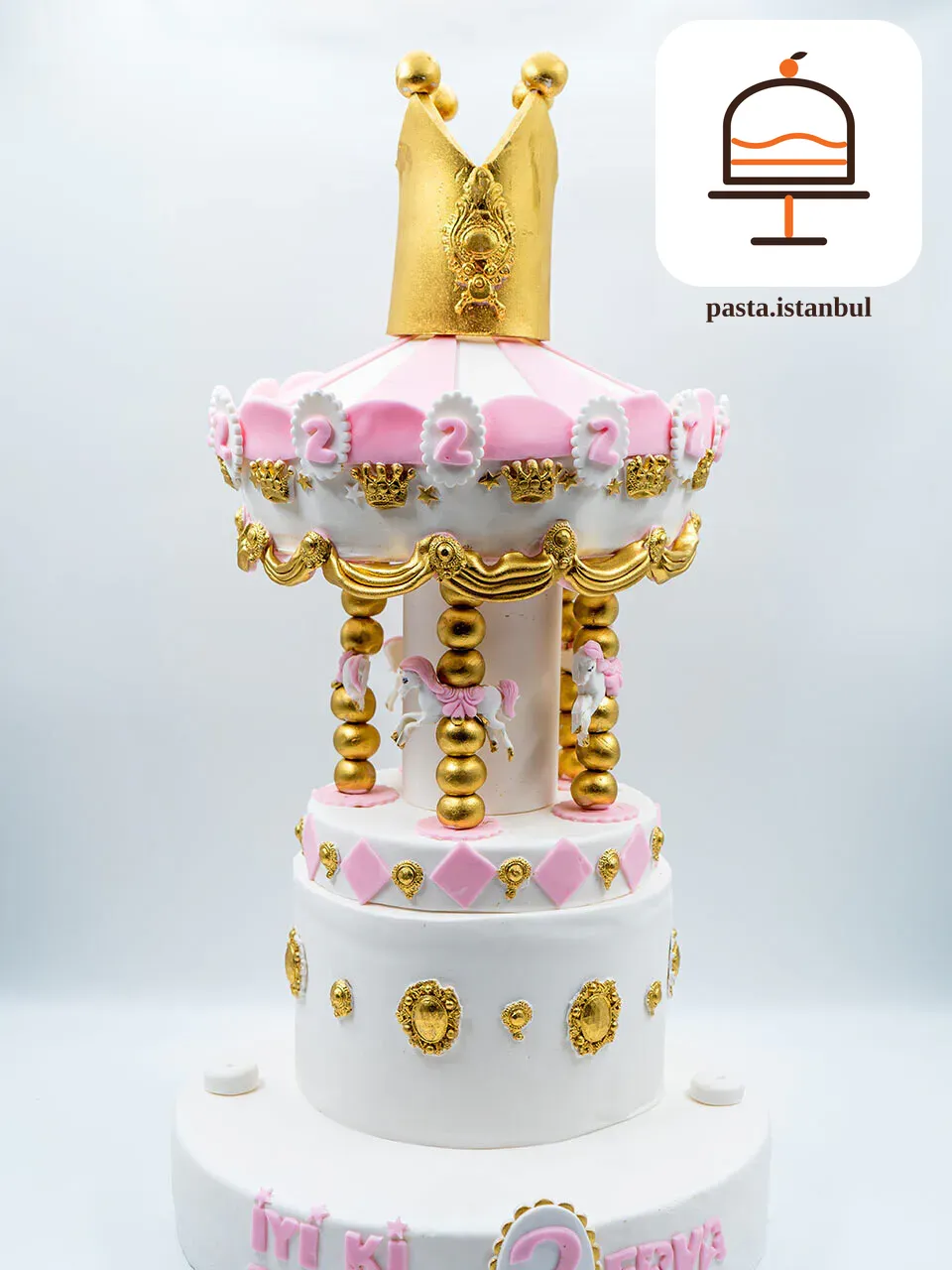 Atlı Karınca Temalı Pembe Pasta