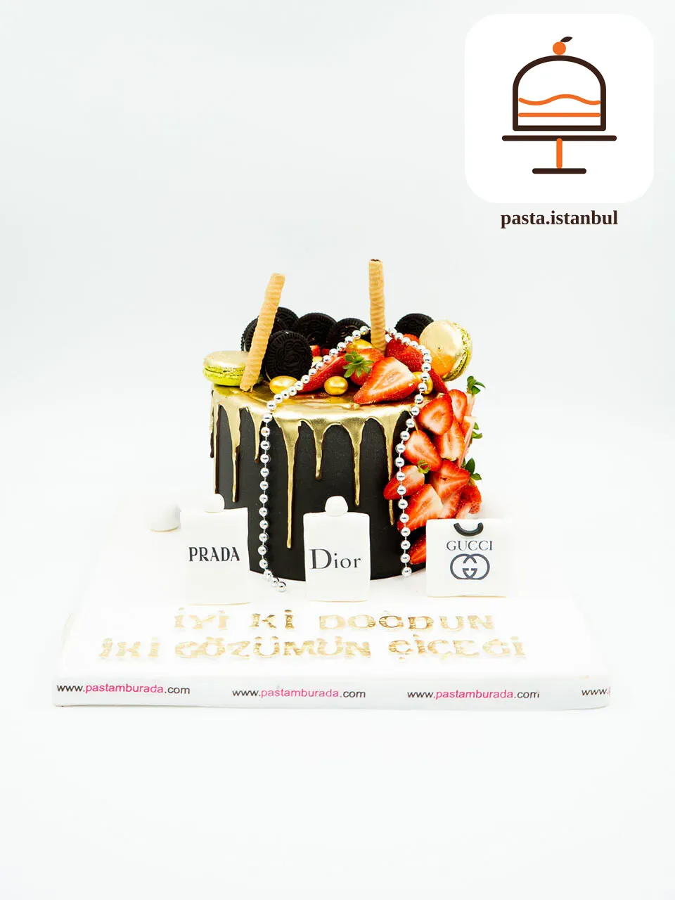 Çilek Detaylı Konsept Pasta