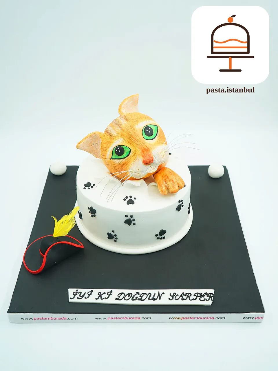Kedi Temalı Konsept Pasta