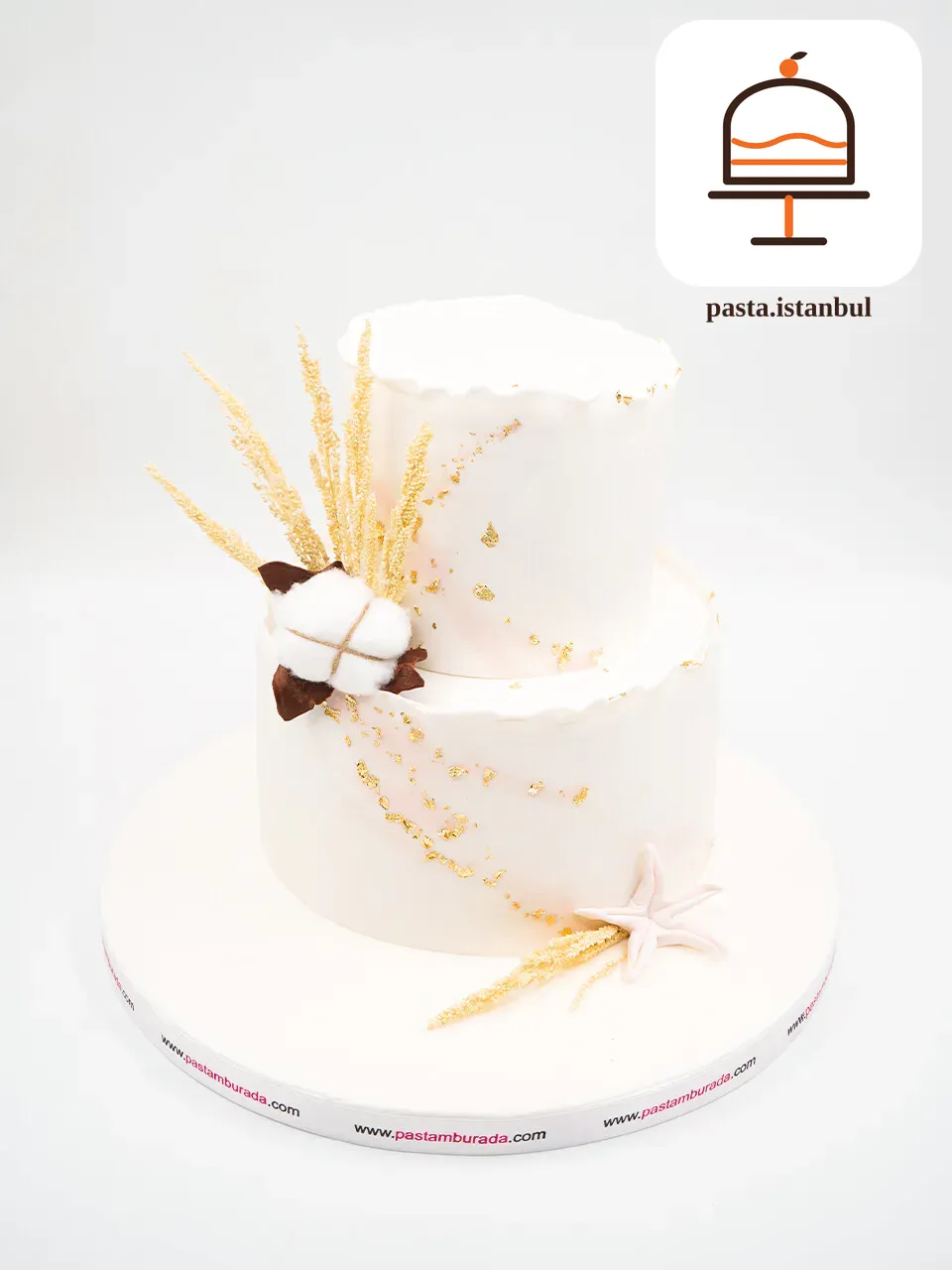 Gold Detay Nişan Pastası