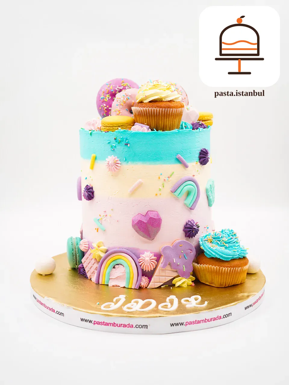 Donut Ve Cupcake Tasarım Pasta