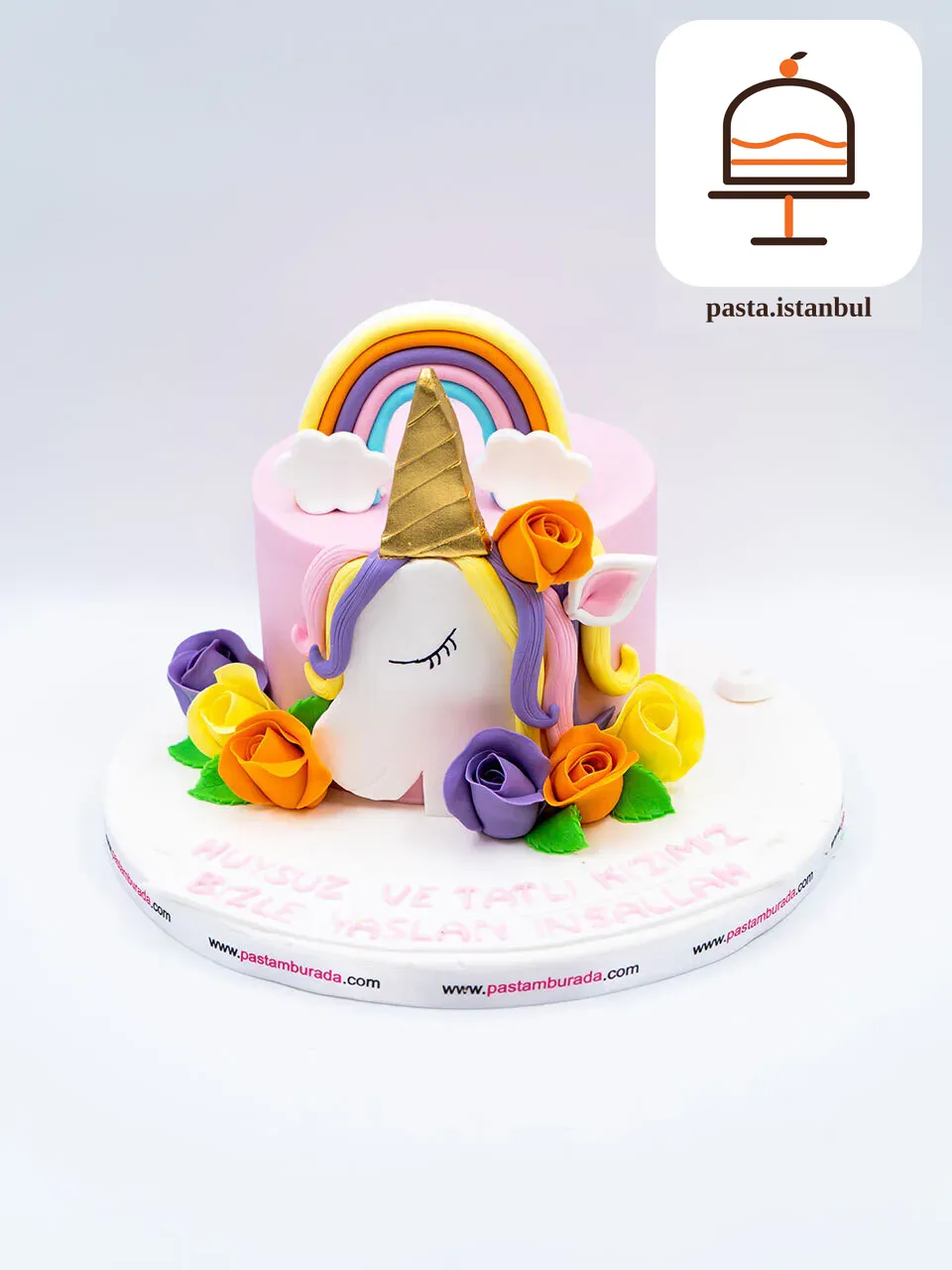 Unicorn Temalı Pasta