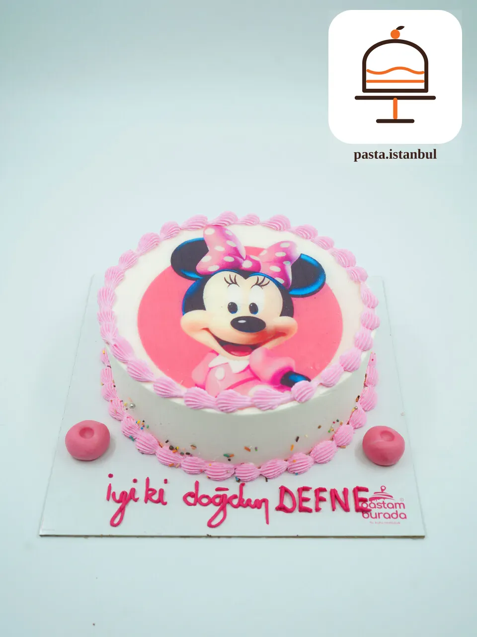 Minnie Mouse Resimli Pasta