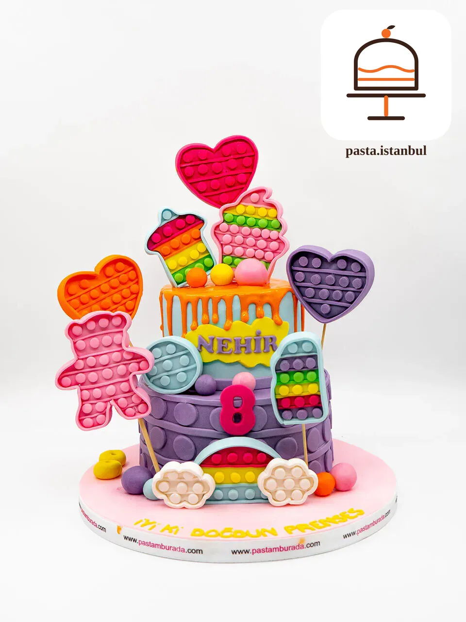 Poppit Temalı Butik Pasta
