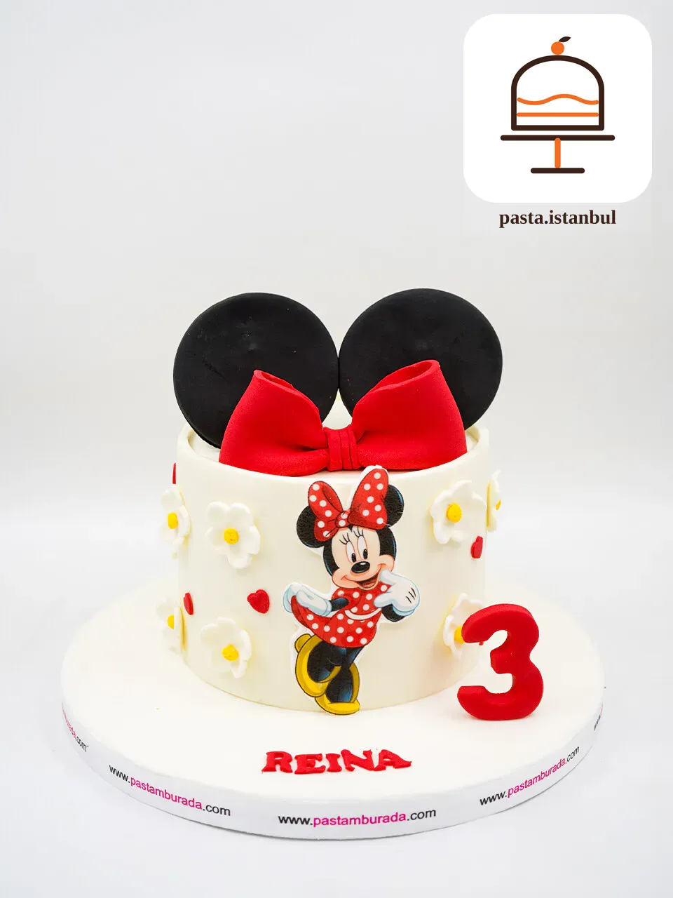 Minnie Mouse Tasarım Pasta