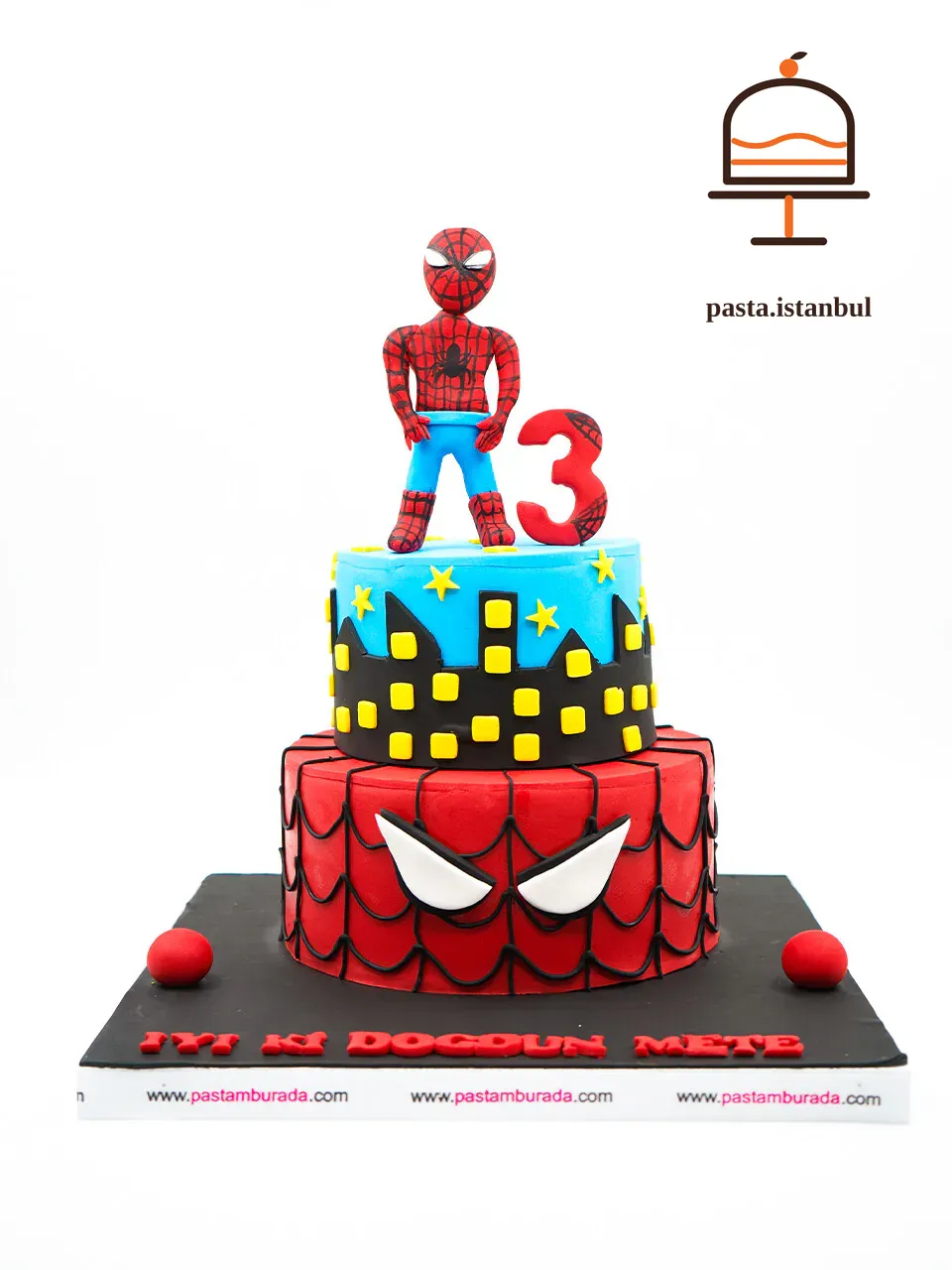 Spiderman Tasarım Pasta