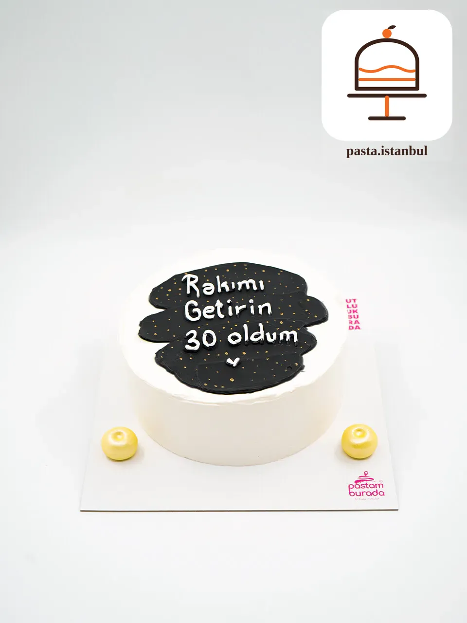 Siyah Beyaz Naked Cake