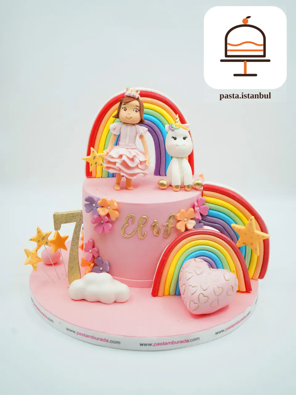 Kız Çocuk ve Unicorn Pasta