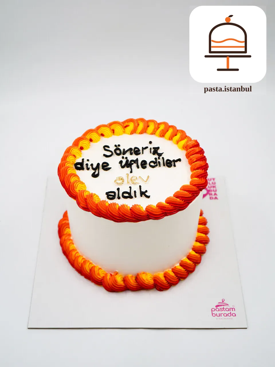 Sarı Kırmızı Detay Naked Cake