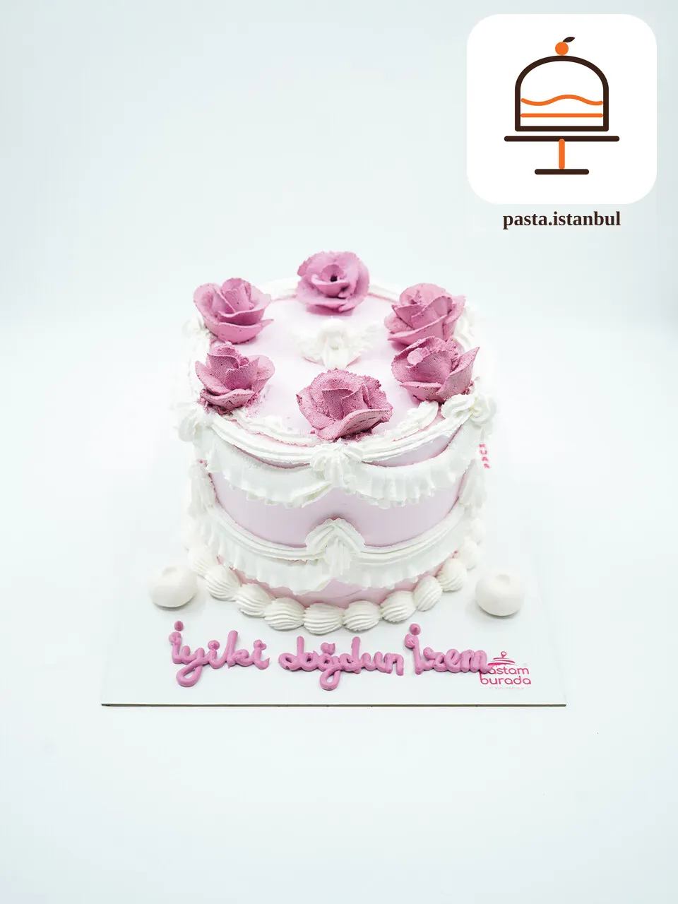 Melek Ve Gül Detay Naked Cake