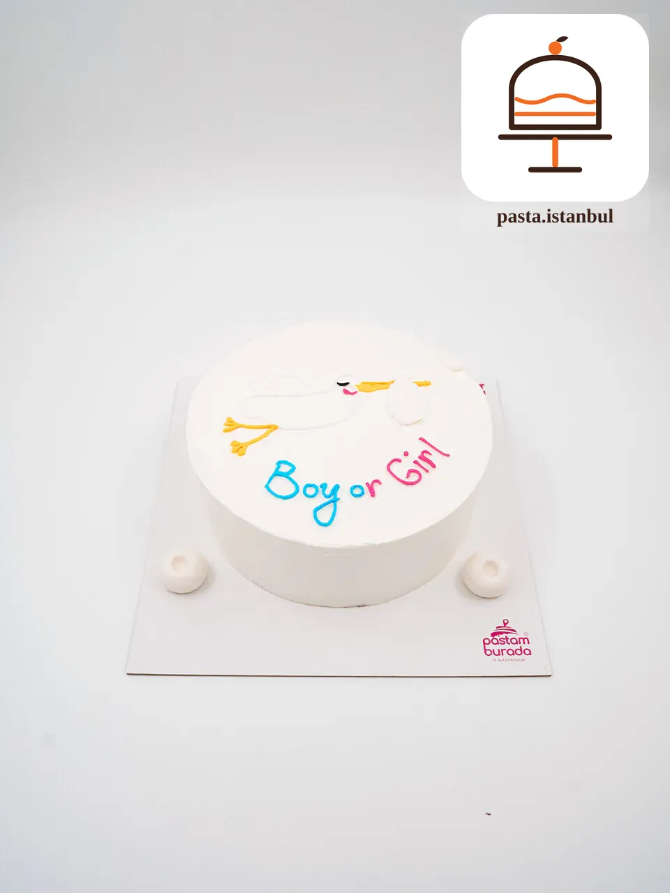 Cinsiyet Partisi Konsept Naked Cake