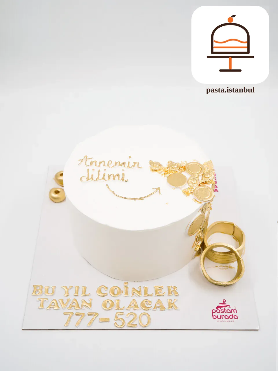 Altın Detay Naked Cake